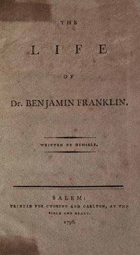 Cover of Benjamin Franklin's Autobiography
